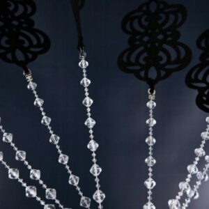 Zawieszka do okna panel ażurowy z filcu z koralikami 110x150 - obrazek 5