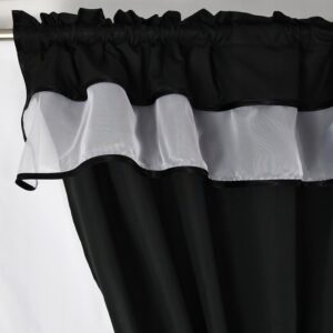 FIRANA GOTOWA Z ZASŁONAMI KOMPLET DEKORACYJNY Z WOALU I MIKROFIBRY - obrazek 4