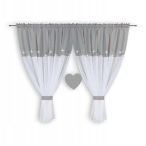 FIRANY GOTOWE KOMPLET Z FILCOWYM SERCEM DLA DZIEWCZYNKI KOLORY - obrazek 5