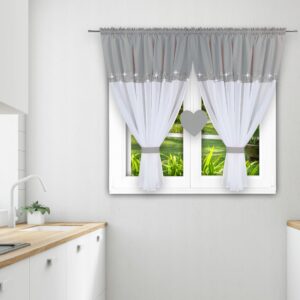 FIRANY GOTOWE KOMPLET Z FILCOWYM SERCEM DLA DZIEWCZYNKI KOLORY - obrazek 2