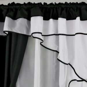 FIRANA GOTOWA Z ZASŁONAMI KOMPLET DEKORACYJNY Z WOALU I MIKROFIBRY - obrazek 3