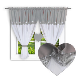 FIRANY GOTOWE KOMPLET Z FILCOWYM SERCEM DLA DZIEWCZYNKI KOLORY - obrazek 1