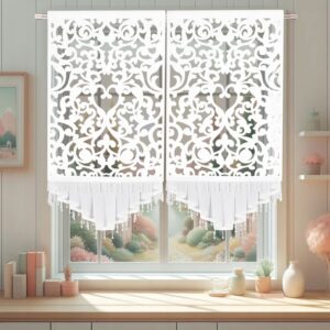 PANEL OKIENNY FIRANOWY GOTOWY Z FALBANKĄ I AŻUREM 70x140 - obrazek 2