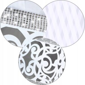 GOTOWA FIRANA DEKORACYJNA TYPU V PANEL Z CYRKONIAMI - obrazek 2