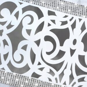 GOTOWA FIRANA DEKORACYJNA TYPU V PANEL Z CYRKONIAMI - obrazek 6