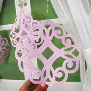 FIRANA GOTOWA Z ZASŁONAMI KOMPLET DEKORACYJNY DLA DZIEWCZYNKI FIOLETOWY - obrazek 4